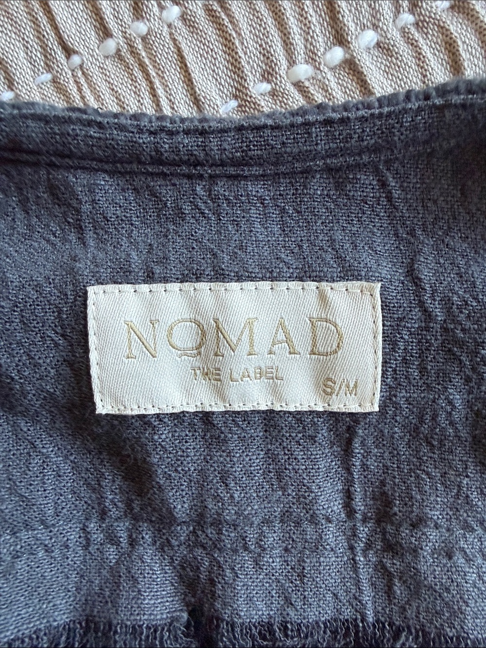 Nomad Charcoal Open-Front Cotton Shrug - Picture 8 of 8